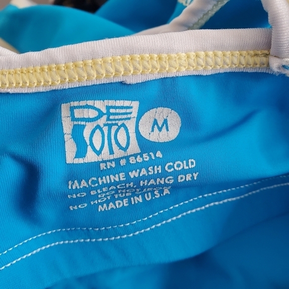 De Soto Triathlon Femme Blue Cycling Tank Top - Picture 6 of 7